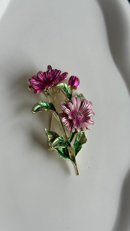 Flower Bouquet Brooch